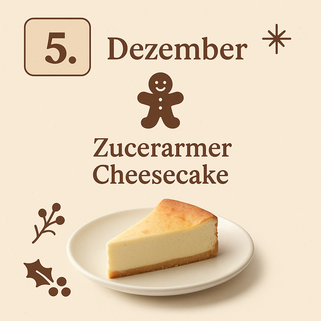 Zuckerarmer Cheesecake Quarkkuchen